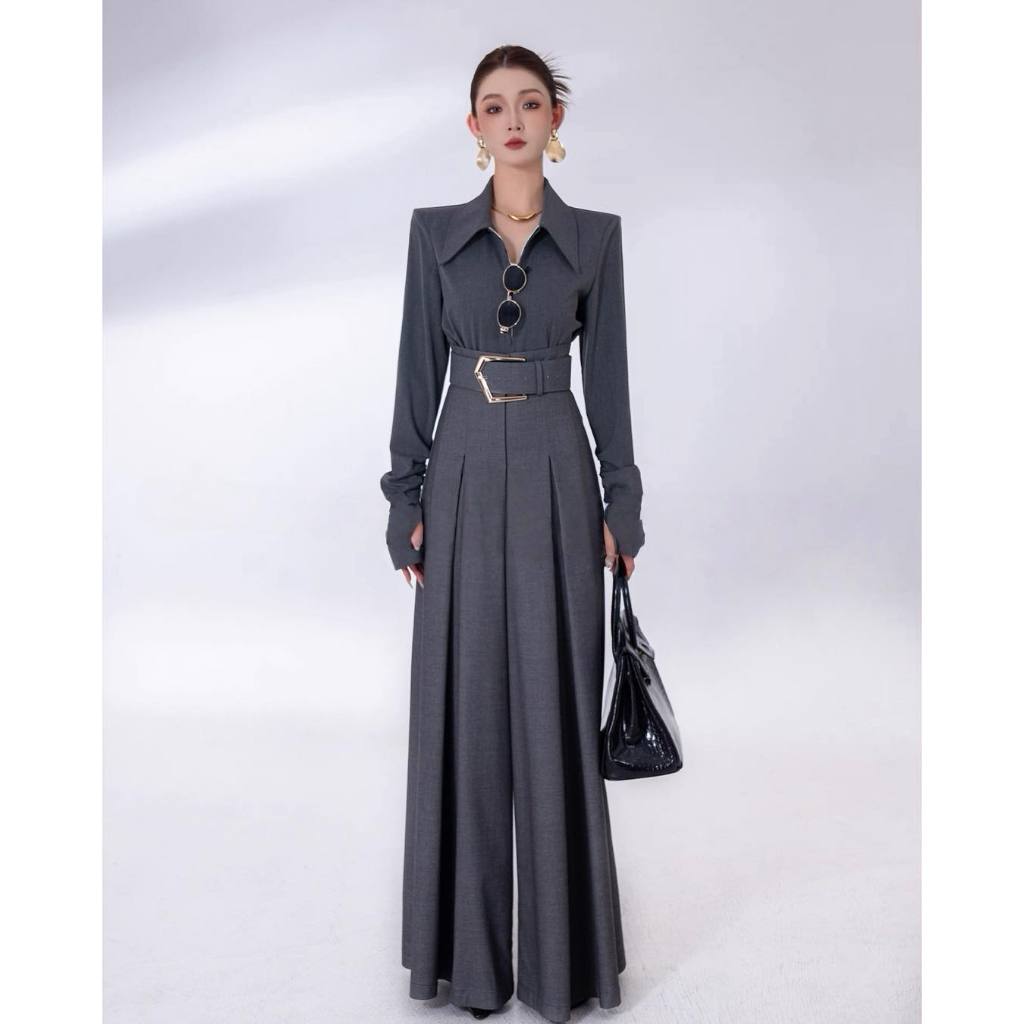 Áo đôn vai khoá zip trắng cổ Royalista Eclipse Clothing