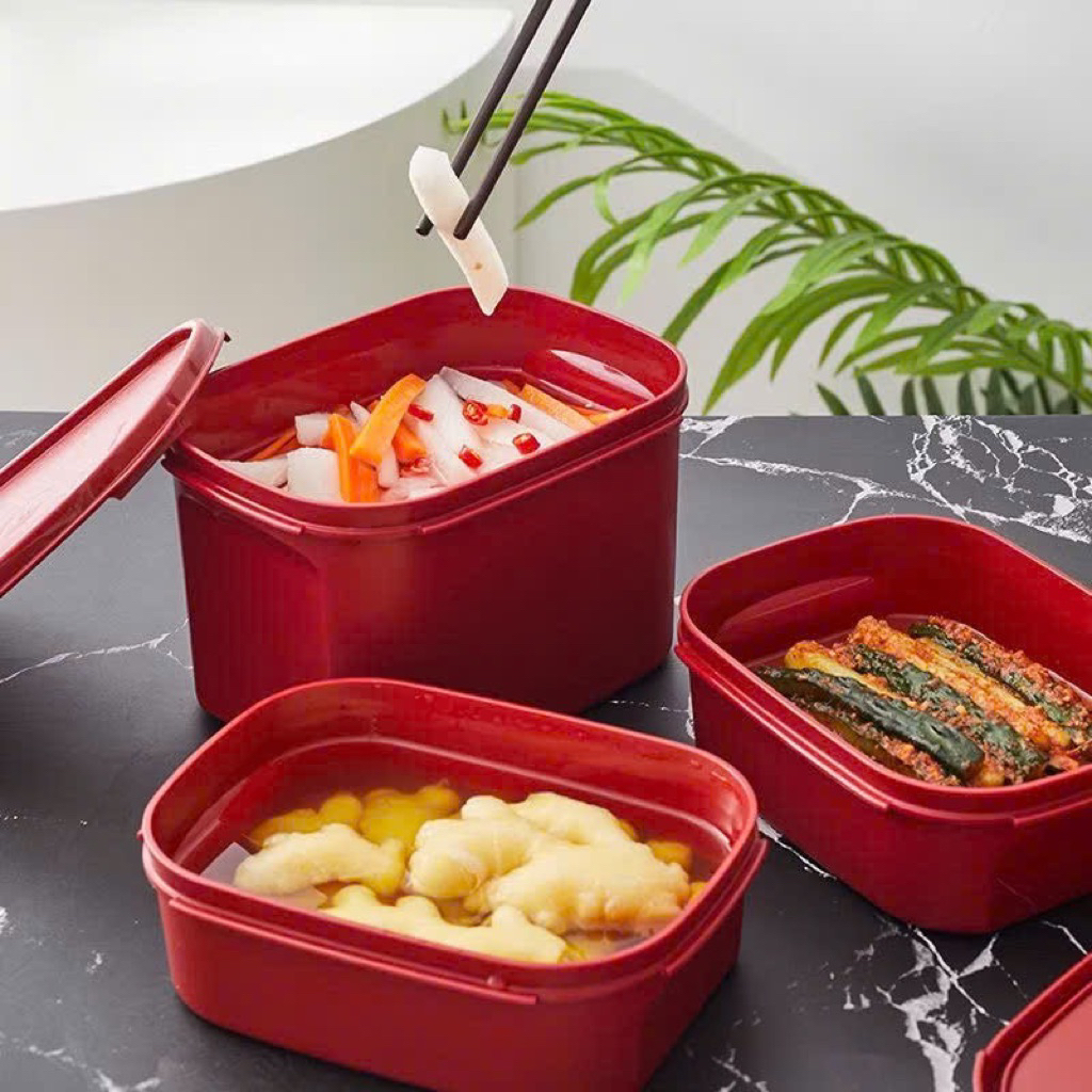 BỘ HỘP KIM CHI TUPPERWARE – ĐA NĂNG, KHÔNG ÁM MÀU- TRỮ MÁT, TRỮ KHÔ ĐỦ KÍCH CỠ
