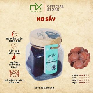Mơ Sấy Tách Nước Nam Xanh 80g, Ăn Vặt Healthy, Nguyên Liệu Tự Nhiên, Không Chất Bảo Quản