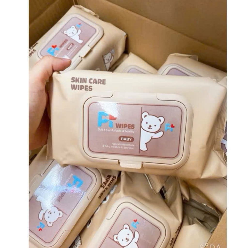 Thùng 10 Gói Khăn Giấy Ướt PO WIPES Cao Cấp 100 Tờ/1 Gói , Giấy Ướt Đa Năng Không Chưa Cồn An Toàn Chuẩn Loại 1