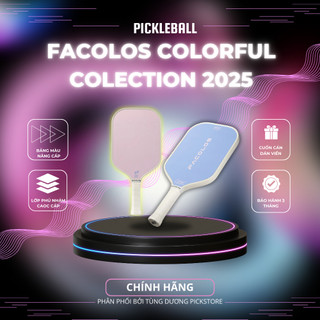  Vợt Pickleball Facolos Sport Series 2025 – Carbon T300 Dày 16mm Lớp Nhám Tạo Xoáy 3 Màu Giới Hạn 
