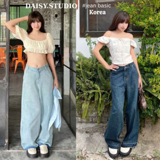 Quần Jean Nữ Ống Suông Rộng Wash RETRO Chất Vải Dày Dặn Màu Đen Trầm GRIND SMOKE V.1 Ulzzang Hàn Quốc 2023