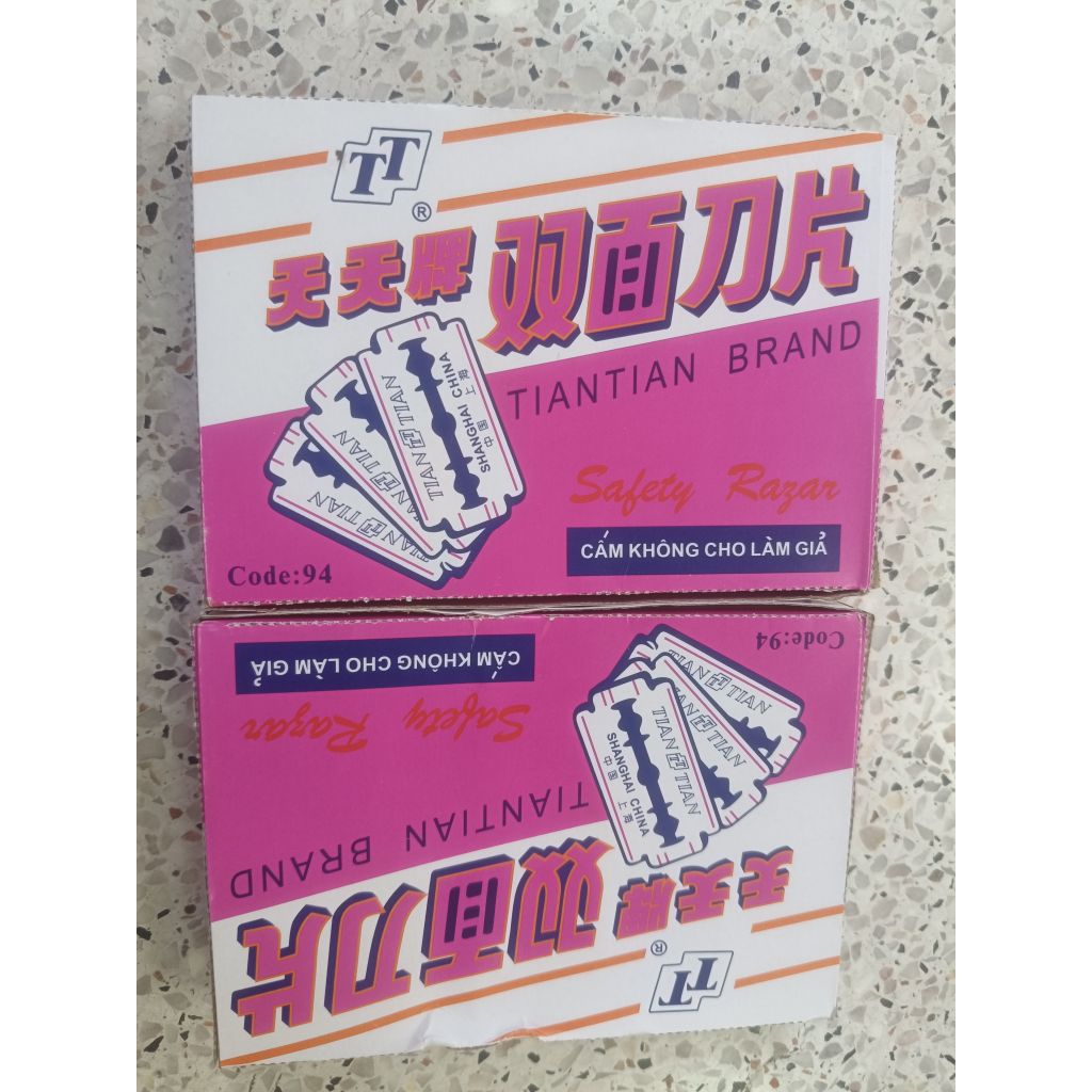 LƯỠI LAM TÍM ( 1 hộp 200 lưỡi)