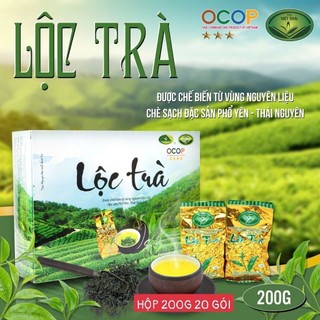  Trà Thái Nguyên Lộc Trà Hộp 200g – 20 Gói 10g | Trà Xanh Truyền Thống cao cấp | 