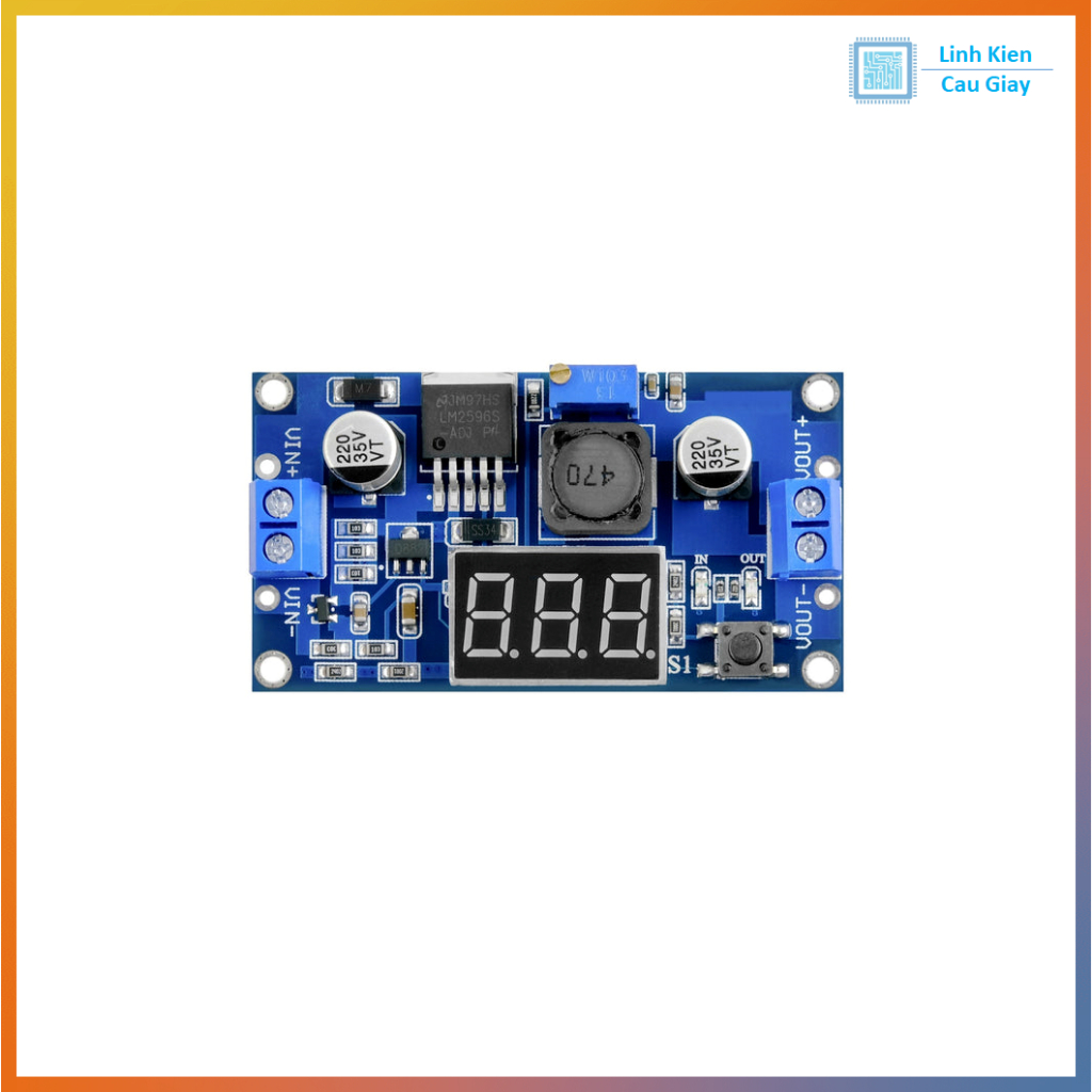 Module Hạ Áp LM2596 3A Hiển thị Led