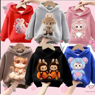 Áo nỉ hoodie, Áo nỉ KURUMI Unisex cho bé từ 8kg-45kg có mũ, in hình chuột KURUMI cục dễ thương cho bé