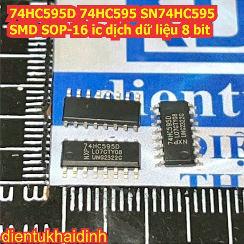 10 con IC 74HC595D 74HC595 SN74HC595 SMD SOP-16 IC dịch dữ liệu 8 bit kde0117
