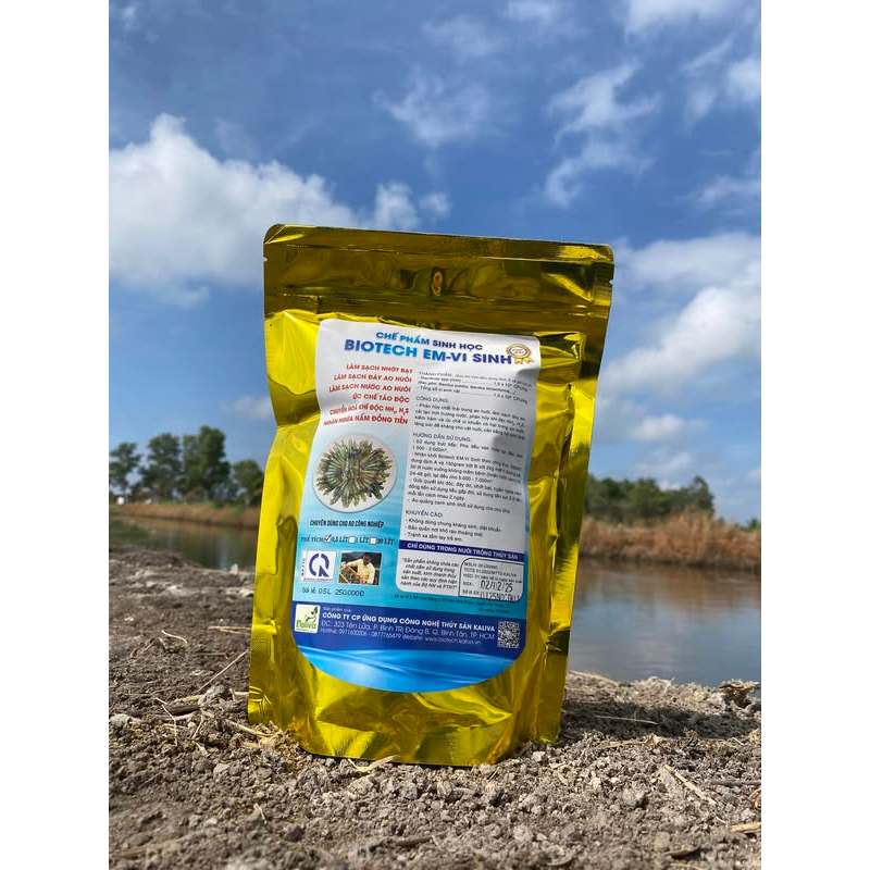 MEN VI SINH XỬ LÝ ĐÁY AO - Biotech em - biotech Công nghiệp - Dùng cho 20 công ao quảng canh
