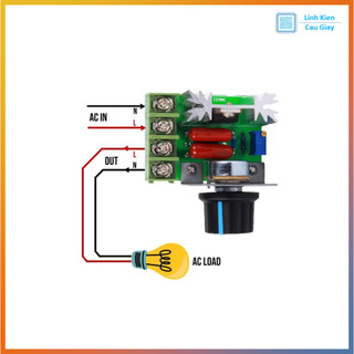 Dimmer 2000W điều chỉnh điện áp AC 220V