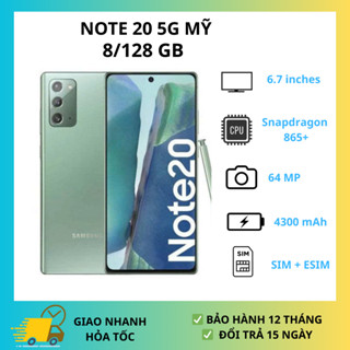 Điện thoại Samsung Galaxy Note 20 5G 2sim Chip Snapdragon 865