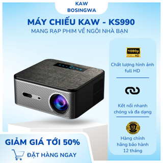 Máy chiếu mini siêu sáng KS990, tự động lấy nét, tự động chỉnh góc, độ sáng 2600 AnsiLumen