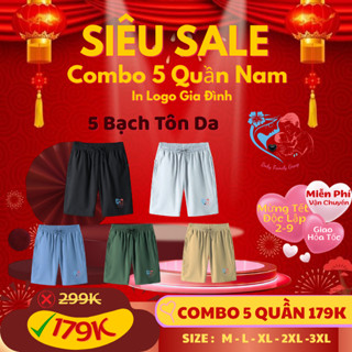 Combo 5 Quần Short Gió Nam Thoáng Mát, Chất Gió dù mềm mát co giãn hottrend 2025 Quần Đùi Nam Vải Nhanh Khô, Co Giãn Tốt