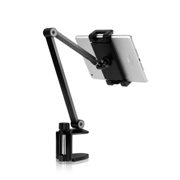 Giá đỡ iPad Pro kẹp bàn bằng kim loại Upergo AP-7LC; P67 ARM đỡ 2 trục hỗ trợ xoay 360 độ cao cấp.