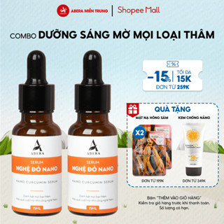 [COMBO 2 LỌ] Serum Nghệ Đỏ Nano Abera 15ml – Hỗ trợ mờ thâm, dưỡng sáng và đều màu da