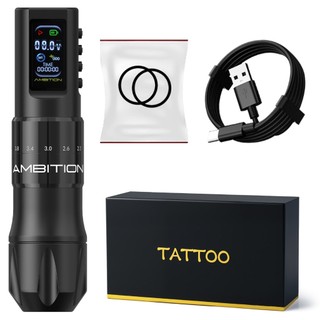  Máy xăm không dây AMBITION C2 pin dài 1600mAh + động cơ cốc rỗng 7 cấp độ yên tĩnh và ổn định 