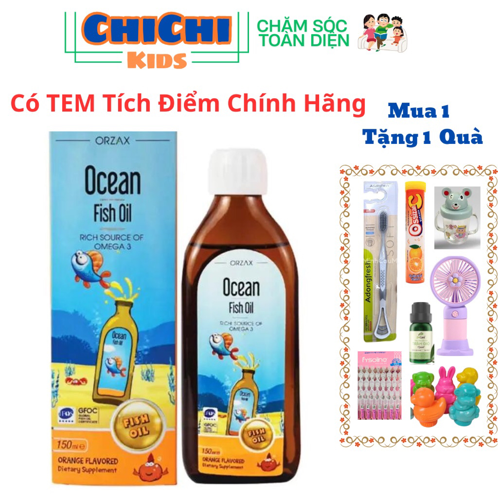 Ocean fish oil bổ não,bổ mắt,cải thiện trí nhớ cho bé