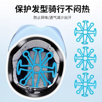 Lót mũ nón bảo hiểm Silicon 8 nhánh Massage đầu chống xẹp tóc, thông thoáng làm mát, chăm sóc bảo vệ da đầu