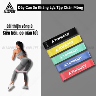 Dây Mini Band Cao Su Kháng Lực Tập Chân Mông ALLSPORT MBAND01