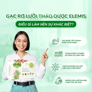 Gạc rơ lưỡi thảo dược Elemis  (Hộp 30 gói)