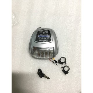 Đầu đèn xe điện ASAMA có 1 khoá,không có khoá bình