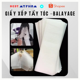 Giấy Xốp Tẩy Nhuộm Tóc Blayage Highlight 40x13 50 Miếng Bestmypham