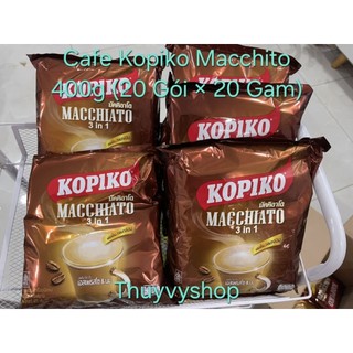  Combo 5 Túi 400 GAM  20g ×20g  Cà Phê Hòa Tan 3in1 Kopiko Machiato siêu ngon Date 1 2027 