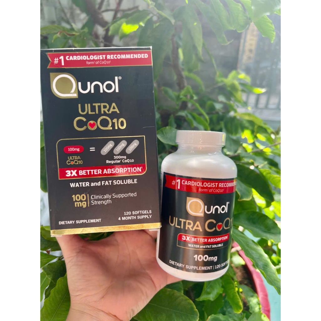 Viên Uống Hỗ Trợ tim mạch CoQ10 Qunol Ultra CoQ10 100mg 120 viên USA