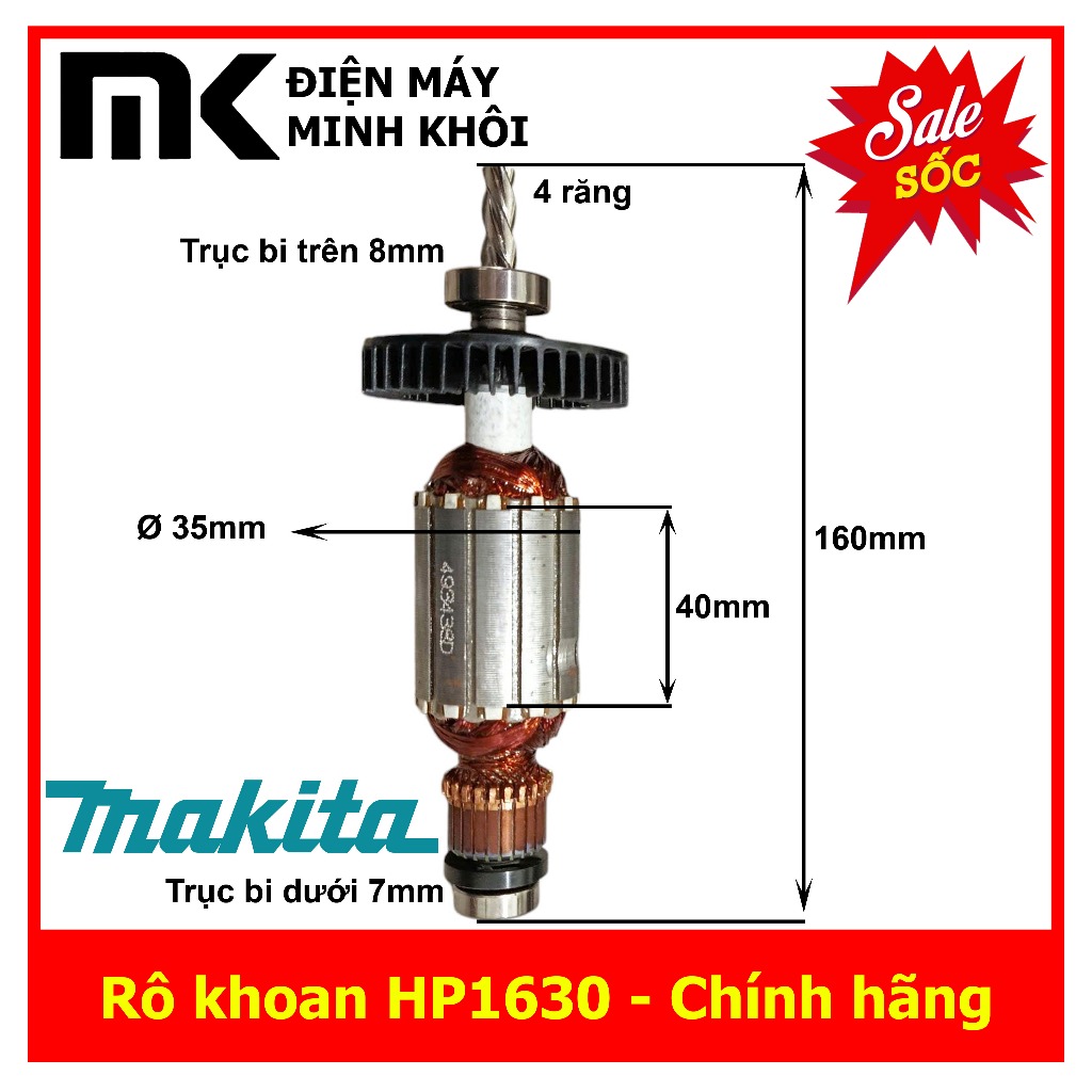 (Chính hãng) Rô máy khoan HP1630 hàng Makita