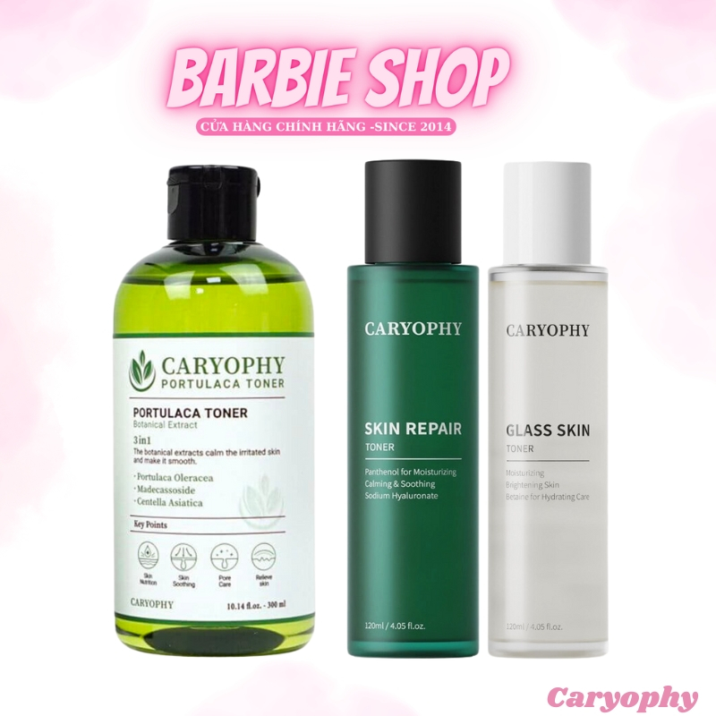 Nước Hoa Hồng Caryophy 3in1 - Toner Caryophy Skin Repair - Caryophy Glass Skin - Caryophy Portulaca 