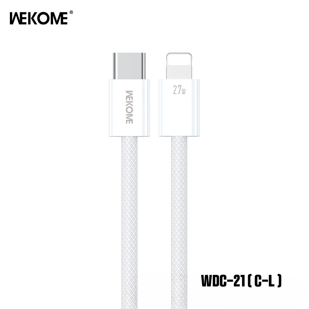 Cáp Sạc Nhanh WEKOME WDC 21 65W / 27W – USB-C / L, Dây Dù Bện –Chudu Store