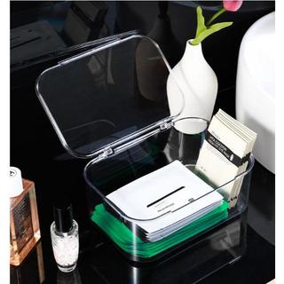  Hộp lưu trữ Acrylic để bàn trong suốt có nắp đựng mặt nạ mỹ phẩm vật dụng trong nhà. HỘP ĐỰNG MASK 