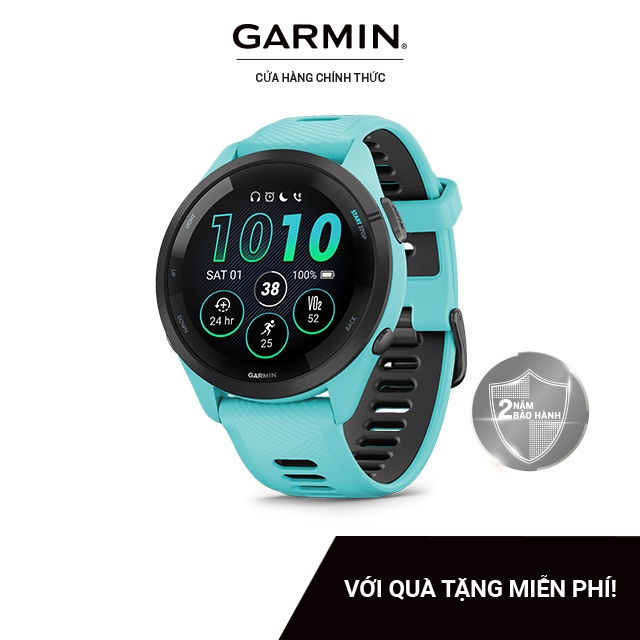 Đồng Hồ Thông Minh Garmin Forerunner 265 Music Wifi GPS (Black/White/Aqua) - Hàng Chính Hãng | BigBuy360 - bigbuy360.vn
