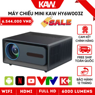 Máy Chiếu Siêu Nét KAW HY96W Android 10, Kết Nối Điện Thoại - Đổi mới 30N, Bảo Hành 12T