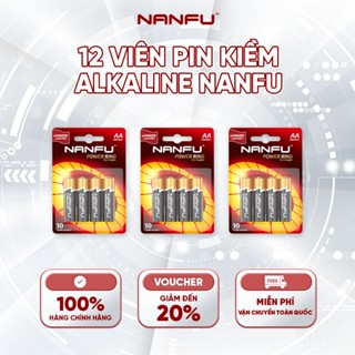  Nanfu 12 Viên Pin Kiềm 1.5V Alkaline Cao Cấp Pin Siêu Bền Bảo Vệ Thiết Bị  AA AAA Máy Phát Nhạc 