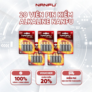  Nanfu Combo 20 Viên Pin Kiềm Alkaline 10 Năm 1.5V AA AAA Pin Chính Hãng Bền Lâu Bảo Quản 