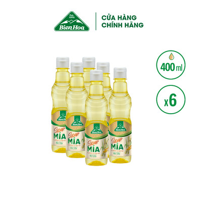 Combo 6 Chai Syrup Mía Biên Hòa 400ml/Chai