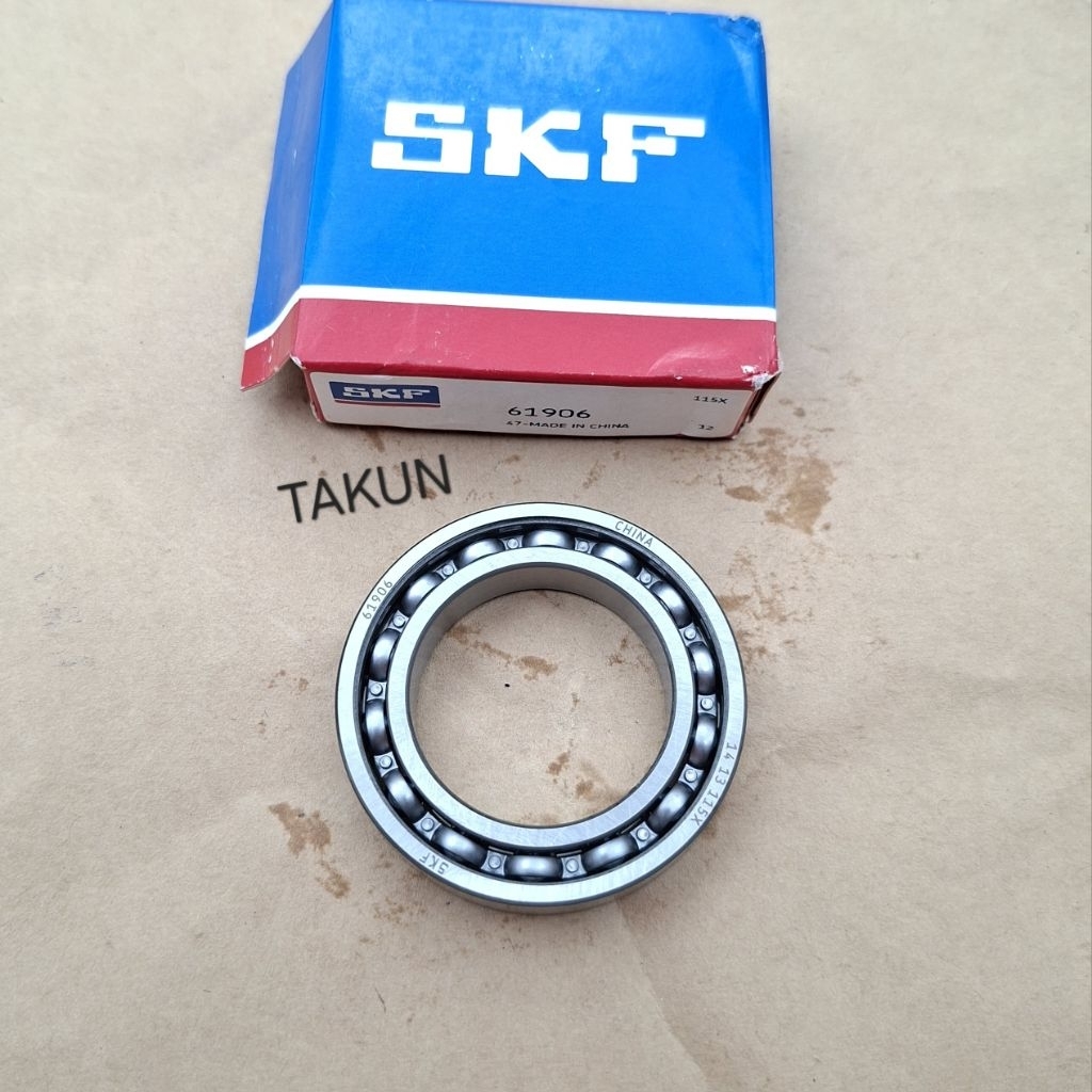 Vòng bi, bạc đạn trục cốt cam đầu quylat EXCITER 135, 150, 155.... SKF 61906