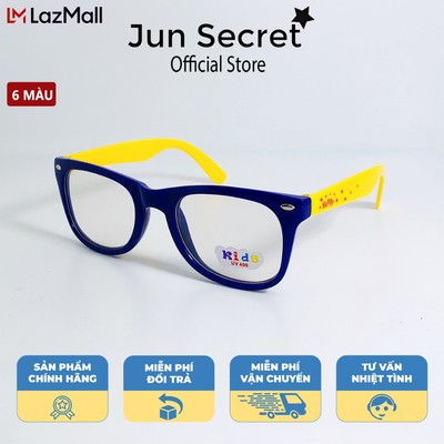 Kính mát trẻ em Jun Secret kiểu giả cận dễ thương cho bé trai và bé gái từ 1-5 tuổi JS58A15 đủ màu