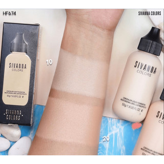 Kem nền mịn như nhung Upto 24h hold SPF 15PA+ SIVANNA COLOR HF674 [ Hàng mới về date 30 10 2029]