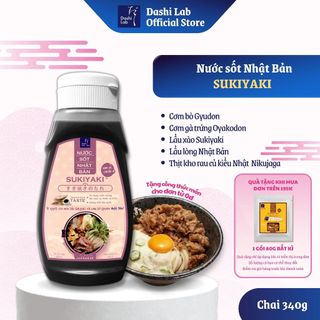  Nước Sốt Sukiyaki Nhật Bản Dashi Lab Nước Tương Lên Men Tự Nhiên Nâng Tầm Món Lẩu 340g 
