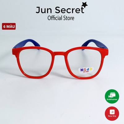 Kính mát trẻ em Jun Secret kiểu giả cận dễ thương dành cho bé trai và bé gái từ 1 tới 5 tuổi JS58A07