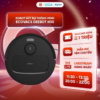 Ecovacs Deebot N30 Robot hút bụi lau nhà | Công nghệ chống rối ZeroTangle 2.0 | Lực hút tối đa 10000Pa