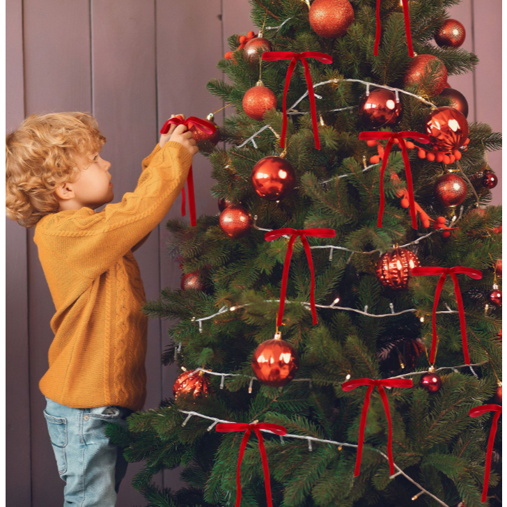 Set 5 Nơ Nhí NV20 Trang Trí Noel Giáng Sinh Phong Cách