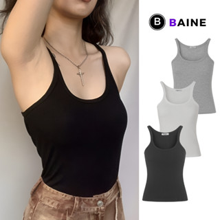 Áo BA LỖ DÂY NHỎ Dáng Dài Nữ Trơn Ôm Body Chất Tốt DD02, Áo Sát Nách Nữ Ôm Thun Gân Đẹp Mềm Mát BAINE