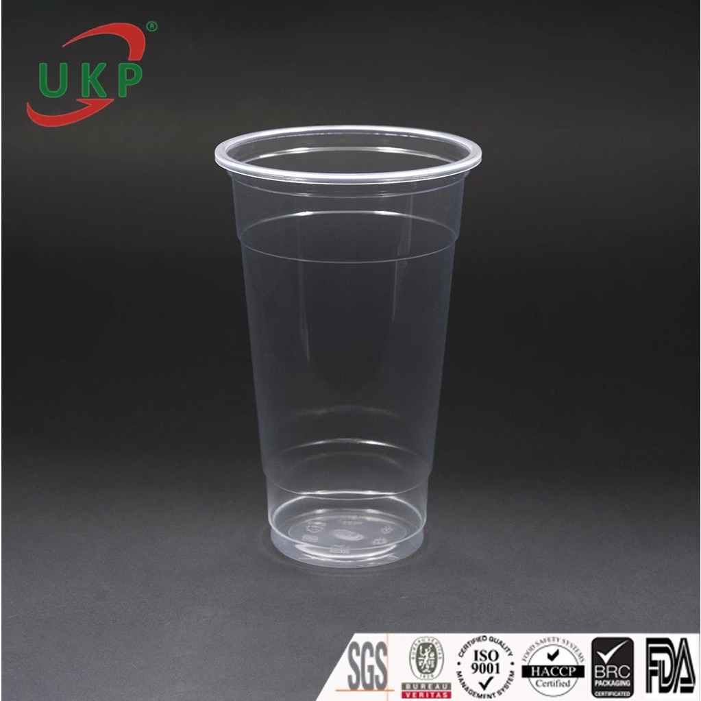 Combo 50 ly nhựa PP TRƠN 500ml 650ml 700ml, nắp Ø95