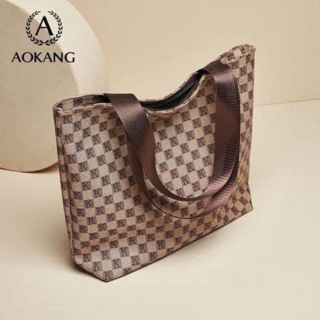 TÚI AOKANG NEVERFUL KẺ CARO SALE - TÚI LAPTOP IPAD CÓ KÉO KHOÁ MIỆNG