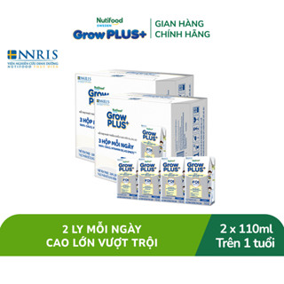  Combo 2 Thùng 24 Hộp Sữa Bột Pha Sẵn Nutifood Sweden GrowPLUS+ Cao lớn vượt trội hộp 110 ml 