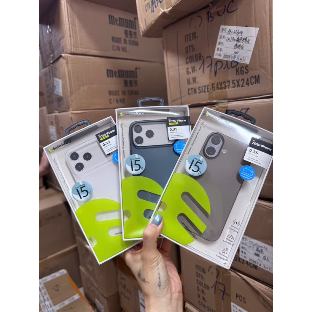 Ốp SWITCHEASY silicon viền cứng siêu mỏng nhám dành cho ip 17/ ip17 Air/ Ip18 pro/ ip18 pro max
