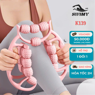   K139  Con lăn massage 12 bánh con lăn hỗ trợ tập Yoga Massage thon gọn đùi Bắp Tay Bắp Chân Tiện Dụng 