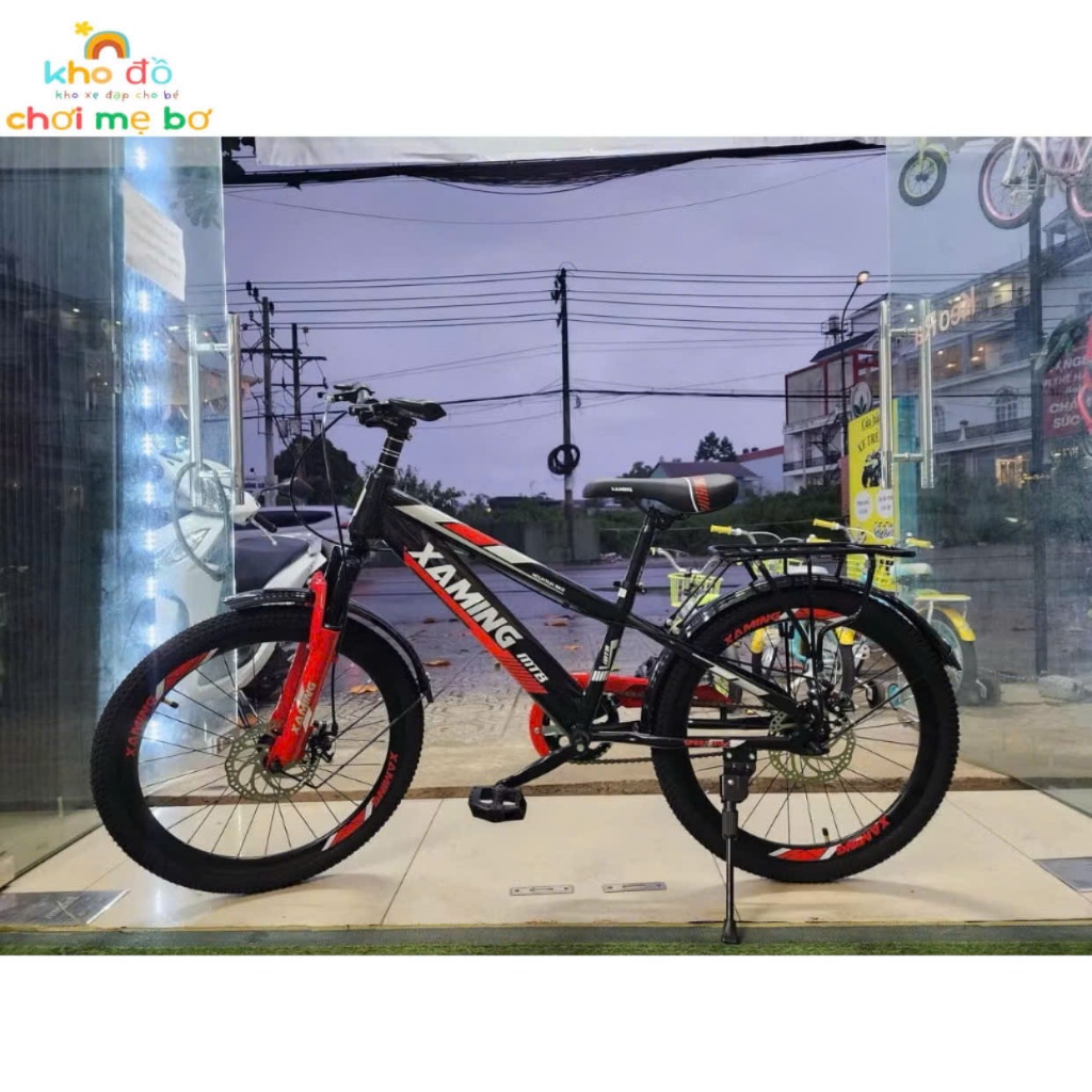 Xe đạp địa hình thể thao Xaming Nam giảm sóc trước cho bé 6-15 tuổi Size 18-20-22-24-26inch